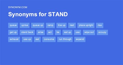 synonyms for stood